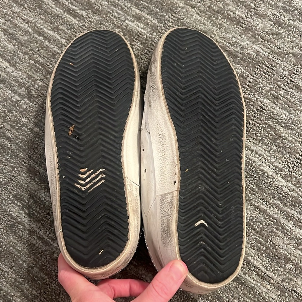 Golden Goose White and Gray Sneakers - Picture 4 of 9